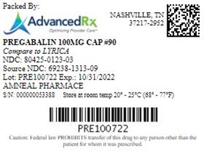 Pregabalin 100mg Cap Qty 90 80425 0123